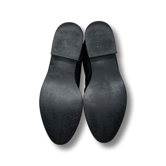 CHELSEA &  VIOLET the Lucy Nubuck Crochet-Detail Booties - Picture 7 of 8